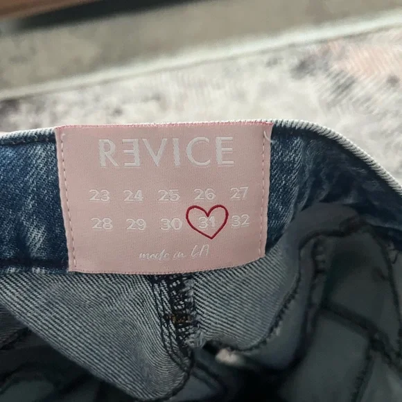 Revice Two-Tone High Rise Denim - Picture 4 of 5